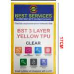 BST 3 LAYER YELLOW TPU (10CM*17CM) PACK OF 50