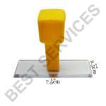 RUBBER STAMP RECTANGLE 75*25MM (PACK OF 10)