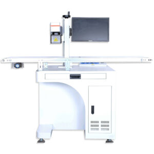 FIBER LASER MARKING MACHINE 50W WITH CAMERA AND CONVEYAR BELT